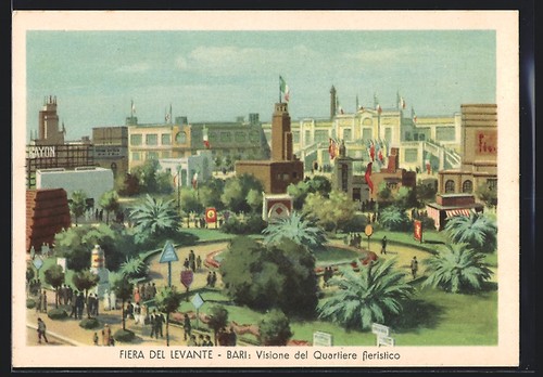 Cartolina bari fiera del - cartolina,