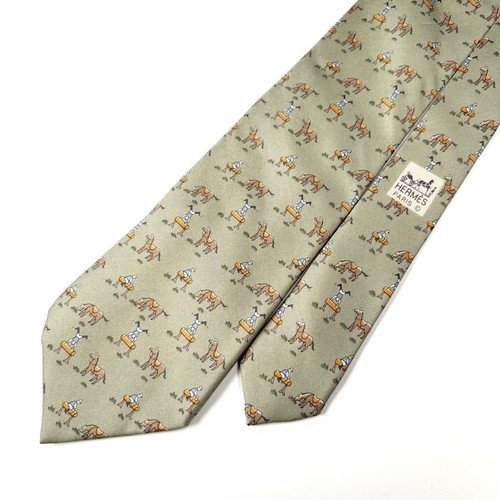 Cravatta hermes verde modello - hermes,