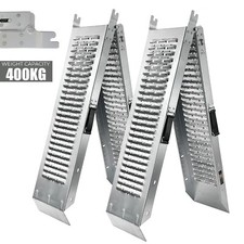 2 pz rampa di carico pieghevole alluminio acciaio quad tosaerba bicicletta veicolo strumento garage