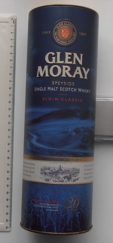 Empty glen moray whiskey - empty,