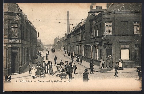 Cpa roubaix boulevard - roubaix,,