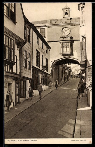 Cartolina totnes the bridge - cartolina, totnes,