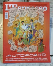 Rivista L'Espresso n. 46, 10/11/2019 Altoforno Ilva governo vignetta Makkox
