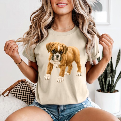 Boxer puppy art shirt - boxer,