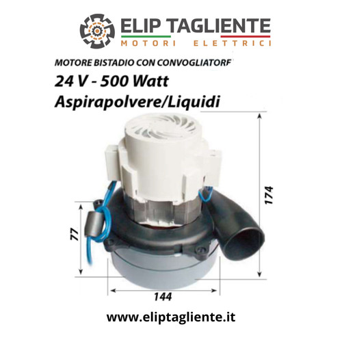 Motore aspiratore industriale