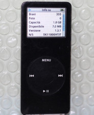 iPod nano 1st prima versione lettore MP3 2GB vintage player black model A1137