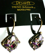 Orecchini corti glitter - corti, strass