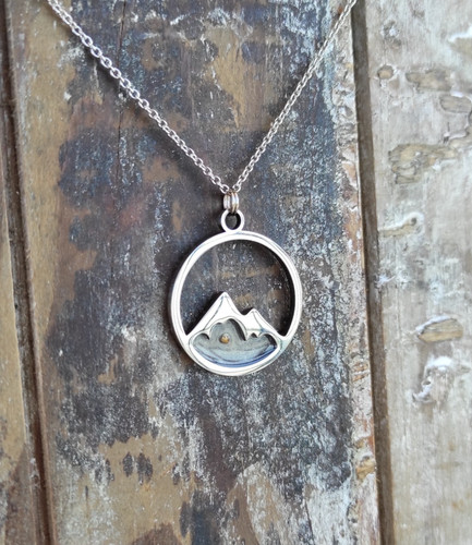 Collana lunga acciaio con