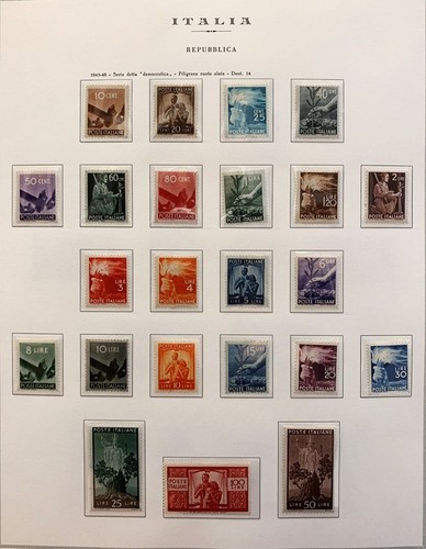 Italia repubblica 1945 serie - italia,
