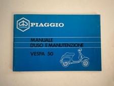 ORIGINALE usato !!! Libretto uso e manutenzione PIAGGIO Vespa 50