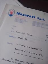 MASERATI BITURBO ATTREZZATURE TOOLS MOTORI 2.0 2.8 CAMBIO ZF SHAMAL 1993