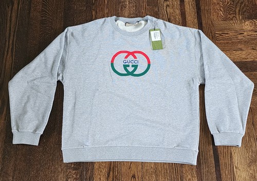 Felpa gucci girocollo cotone - felpa,