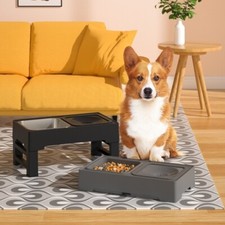 Doppie ciotole cane supporto - doppie,