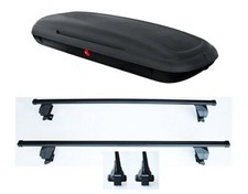 OFFERTA! BOX Baule 480 LT. Tetto auto per  500X + Barre Portatutto Portapacchi