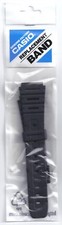 Casio Cinturino Originale Gomma Nero 71604130 Ansa 20 mm. Modello CA-53W