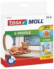 TESA MOLL guarnizione x porte e finestre profilo E in gomma 25m x spessore 1-3mm