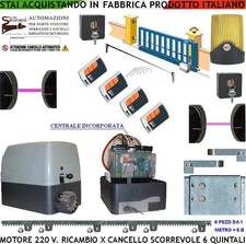 CANCELLO SCORREVOLE KIT MOTORE