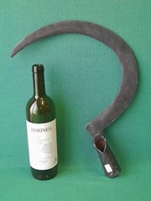 ANTICA FALCE FALCETTO SFALCIO ERBA FERRO BATTUTO FORGIATO A MANO G. SANTO. BE6