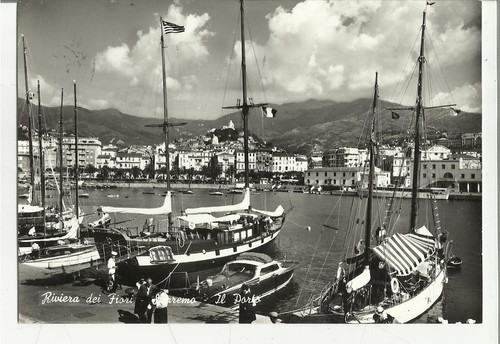 Sanremo porto con yacht - il,