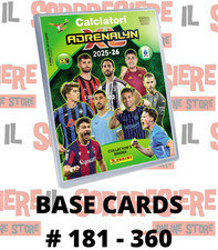 PANINI CALCIATORI ADRENALYN XL 2025-26 2026 BASE CARDS A SCELTA # 181 - 360