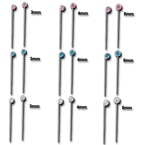 Silberdream orecchini 3mm 5mm - orecchini, 3mm-5mm