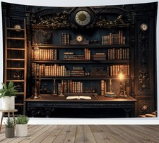 Arazzo libreria vintage gotico