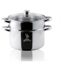 Aeternum Bialetti Divina Vaporiera 22cm Acciaio Inox 18/10 Con Coperchio Vetro