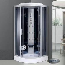 Cabina Doccia 90x90 cm con Bagno Turco e Idromassaggio – Modello Iride 01