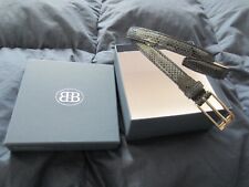 Cintura uomo donna bassa pitone blu accorciabile unisex