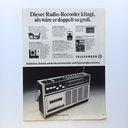 1975 telefunken radio - 1975,