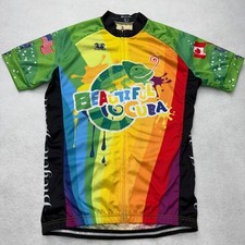 Duran Bicycle Breeze Camicia Ciclismo Uomo Manica Corta Full Zip Multicolore Large