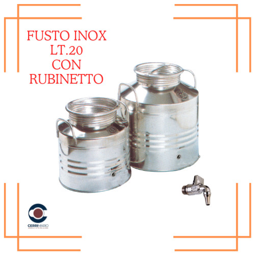 Fusto inox vite con - vite,