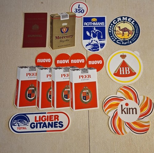 Lotto adesivi sigarette - 11,