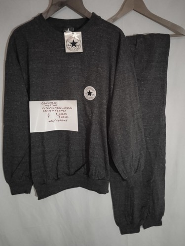 Tuta cotone grigio melange - cotone,