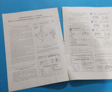 PUBBLICITA' 1955 TRATTORE HANOMAG SAME MOTO MIVAL TAURUS ALFA ROMEO BOANO GIULIA