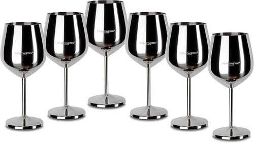 Bicchieri vino acciaio - bicchieri,