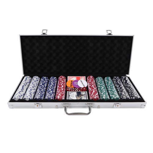 500x poker chips set - set, play