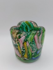 VINTAGE MURANO Vaso Dino MARTENS Per Aureliano Toso Tutti Frutti Italia