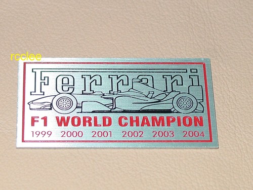 Targa stemma cruscotto ferrari - targa,