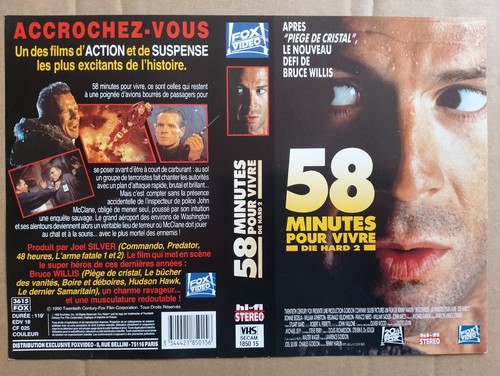 Jaquette vhs minutes pour - 58,
