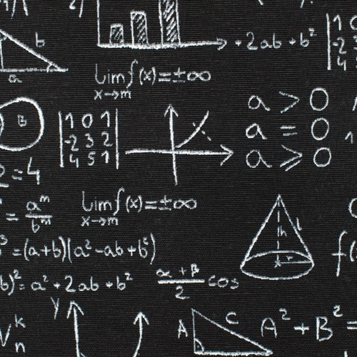 Tessuto decorativo matematica