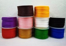 5mt filo corda  twisted in nylon 2mm vari colori  bijoux