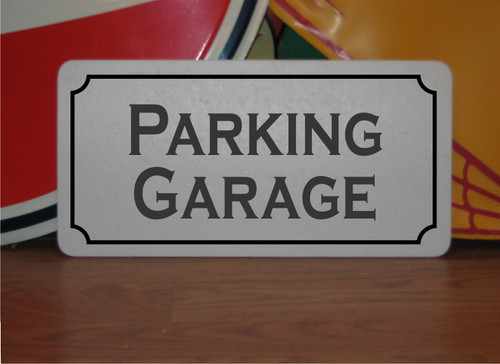 Insegna metallo parcheggio - insegna, in