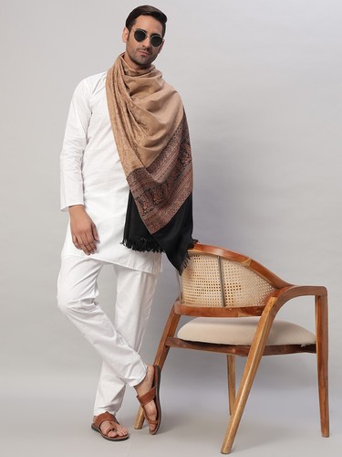 Nero pashmina cashmere - pashmina, paisley