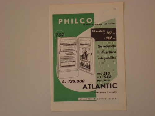 Advertising pubblicità 1958 - pubblicità,