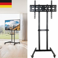 Supporto TV 145 cm supporto carrello mobile ruote metallo 32-75 pollici TV