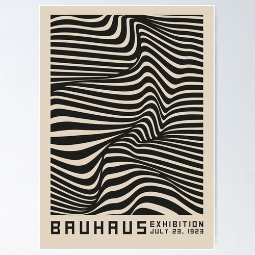 Raro poster bauhaus - bauhaus, geometric