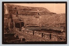 Cartolina Rovine di Pompei Teatro Grande Italia