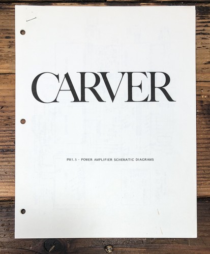 Carver pm1 1 5 - pm1.5, pm-1.5