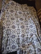 Pair Retro Purple Curtains